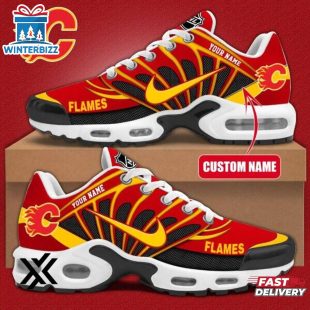 Custom Name Calgary Flames NHL Air Max Plus Shoes Gifts For Fan