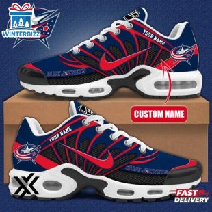 Custom Name Columbus Blue Jackets NHL Air Max Plus Shoes Gifts For Fan