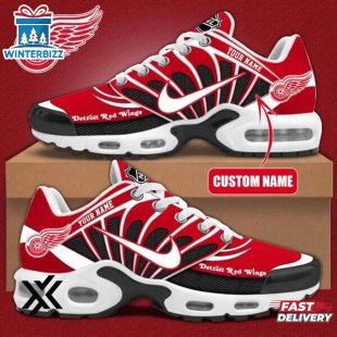 Custom Name Detroit Red Wings NHL Air Max Plus Shoes Gifts For Fan
