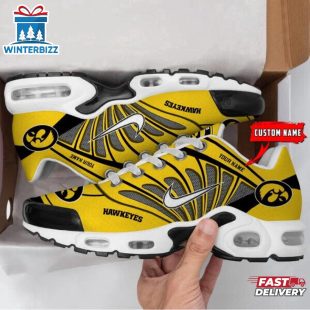 Custom Name Iowa Hawkeyes NCAA Air Max Plus Shoes Gifts For Fan