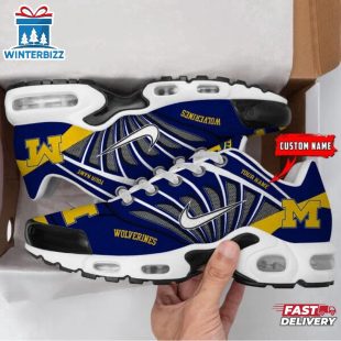Custom Name Michigan Wolverines NCAA Air Max Plus Shoes Gifts For Fan