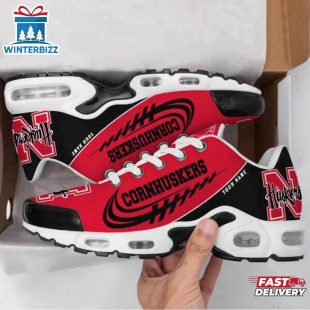 Custom Name Nebraska Cornhuskers NCAA Team Air Max Plus Shoes Gifts For Fan