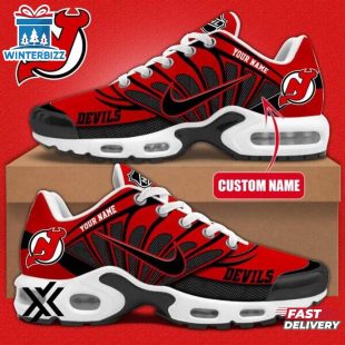 Custom Name New Jersey Devils NHL Air Max Plus Shoes Gifts For Fan