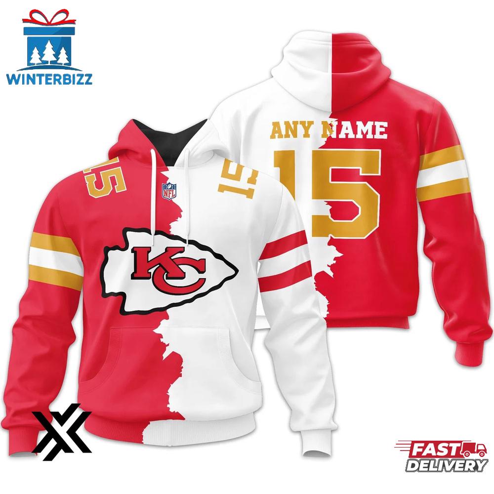 Custom Name Number Kansas City Chiefs Home Mix Away 3D Shirt For Fans Custom Name Number Kansas City Chiefs Home Mix Away 3D Shirt For Fans