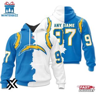 Custom Name Number Los Angeles Chargers Home Mix Away 3D Shirt For Fans