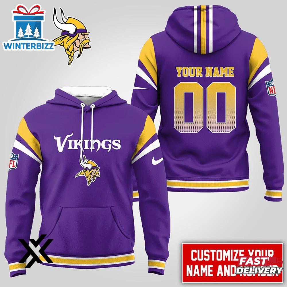 Custom Name Number Minnesota Vikings NFL 3D Shirt For Fans Custom Name Number Minnesota Vikings NFL 3D Shirt For Fans