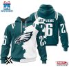 Custom Name Number Philadelphia Eagles Home Mix Away 3D Shirt For Fans