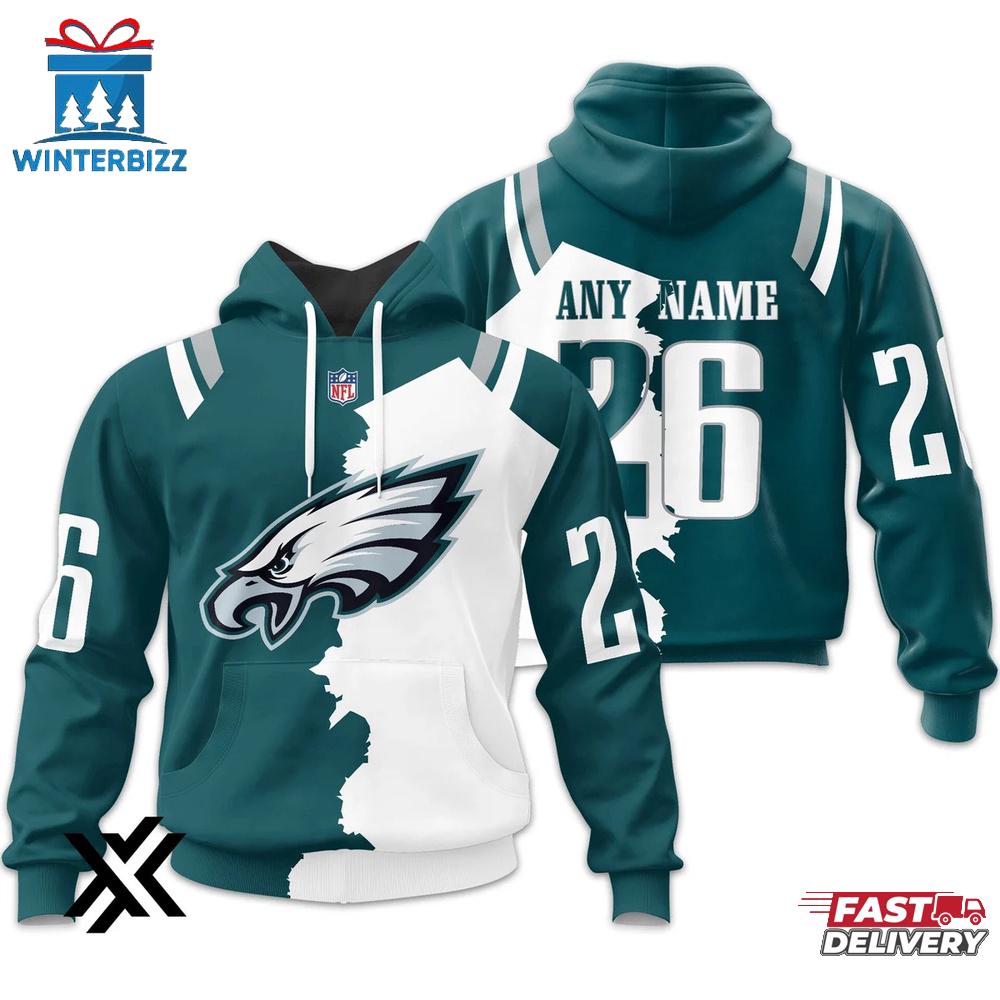 Custom Name Number Philadelphia Eagles Home Mix Away 3D Shirt For Fans Custom Name Number Philadelphia Eagles Home Mix Away 3D Shirt For Fans