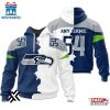 Custom Name Number Seattle Seahawks Home Mix Away 3D Shirt For Fans