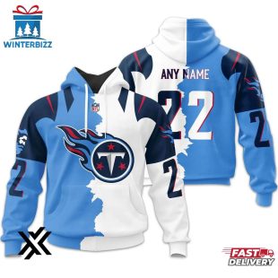 Custom Name Number Tennessee Titans Home Mix Away 3D Shirt For Fans