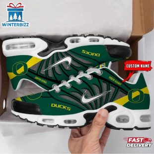 Custom Name Oregon Ducks NCAA Air Max Plus Shoes Gifts For Fan