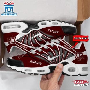 Custom Name Texas A&M Aggies NCAA Air Max Plus Shoes Gifts For Fan