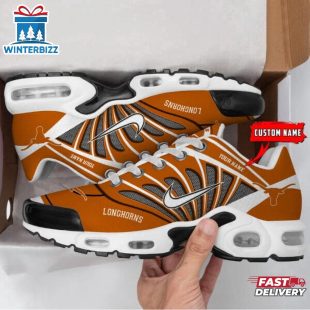 Custom Name Texas Longhorns NCAA Air Max Plus Shoes Gifts For Fan