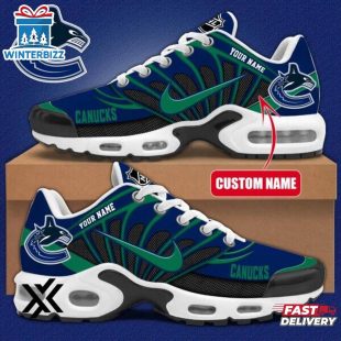 Custom Name Vancouver Canucks NHL Team Air Max Plus Shoes Gifts For Fan