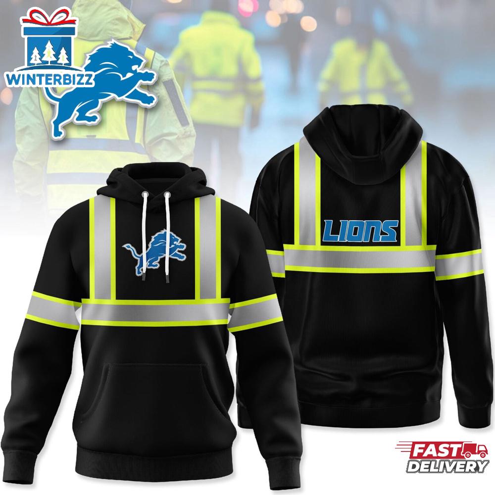 Detroit Lions NFL Hi Vis Safety Reflective 3D Shirt For Fans Detroit Lions NFL Hi Vis Safety Reflective 3D Shirt For Fans