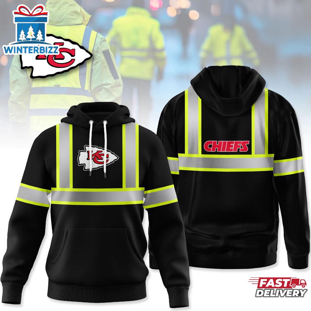 Kansas City Chiefs NFL Hi Vis Safety Reflective 3D Shirt For Fans Kansas City Chiefs NFL Hi Vis Safety Reflective 3D Shirt For Fans