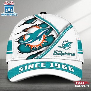 Miami Dolphins Since 1966 Classic Baseball Cap For Fans