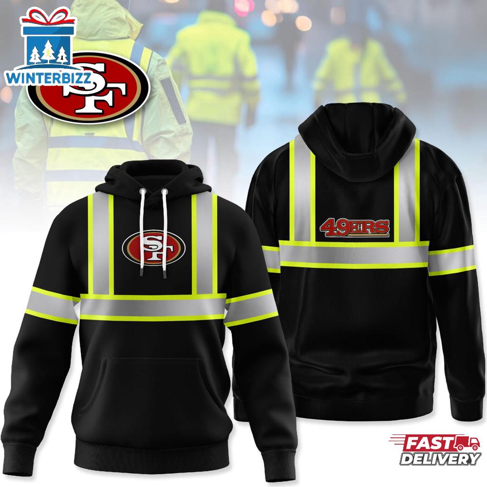 San Francisco 49ers NFL Hi Vis Safety Reflective 3D Shirt For Fans San Francisco 49ers NFL Hi Vis Safety Reflective 3D Shirt For Fans