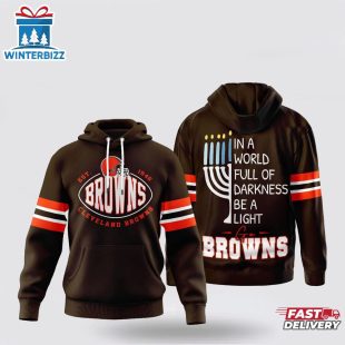 Cleveland Browns NFL Hanukkah Day All Over Print 3D Shirt