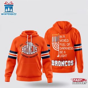 Denver Broncos NFL Hanukkah Day All Over Print 3D Shirt