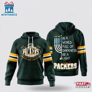 Green Bay Packers NFL Hanukkah Day All Over Print 3D Shirt