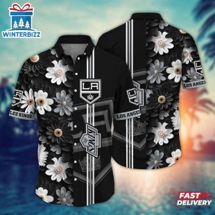 Los Angeles Kings Floral Elegance Summer Hawaiian Shirt