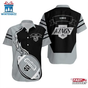 Los Angeles Kings Football Flames Summer Hawaiian Shirt