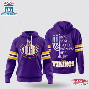 Minnesota Vikings NFL Hanukkah Day All Over Print 3D Shirt