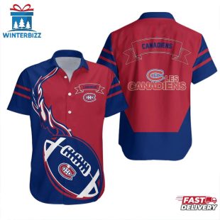 Montreal Canadiens Football Frenzy Summer Hawaiian Shirt