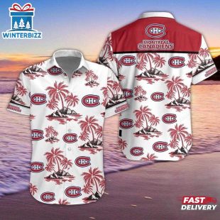Montreal Canadiens Tropical Sunset Summer Hawaiian Shirt