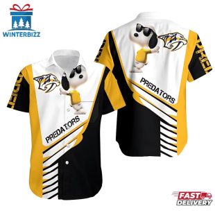 Nashville Predators Snoopy Vibes Summer Hawaiian Shirt