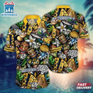 Nashville Predators Tiki Island Summer Hawaiian Shirt