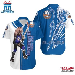 New York Islanders Fearless Warrior Summer Hawaiian Shirt