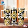 Sunflowers Leopard Pattern Stainless Steel Tumbler 40Oz With Handle 3 Sunflowers Leopard Pattern Stainless Steel Tumbler 40Oz With Handle