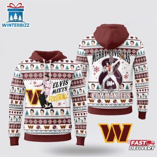 Washington Commanders NFL Elvis Presley All Over Print 3D Shirt