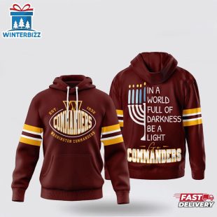 Washington Commanders NFL Hanukkah Day All Over Print 3D Shirt