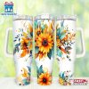 Watercolor Sunflowers Stainless Steel Tumbler 40Oz With Handle 2 Watercolor Sunflowers Stainless Steel Tumbler 40Oz With Handle