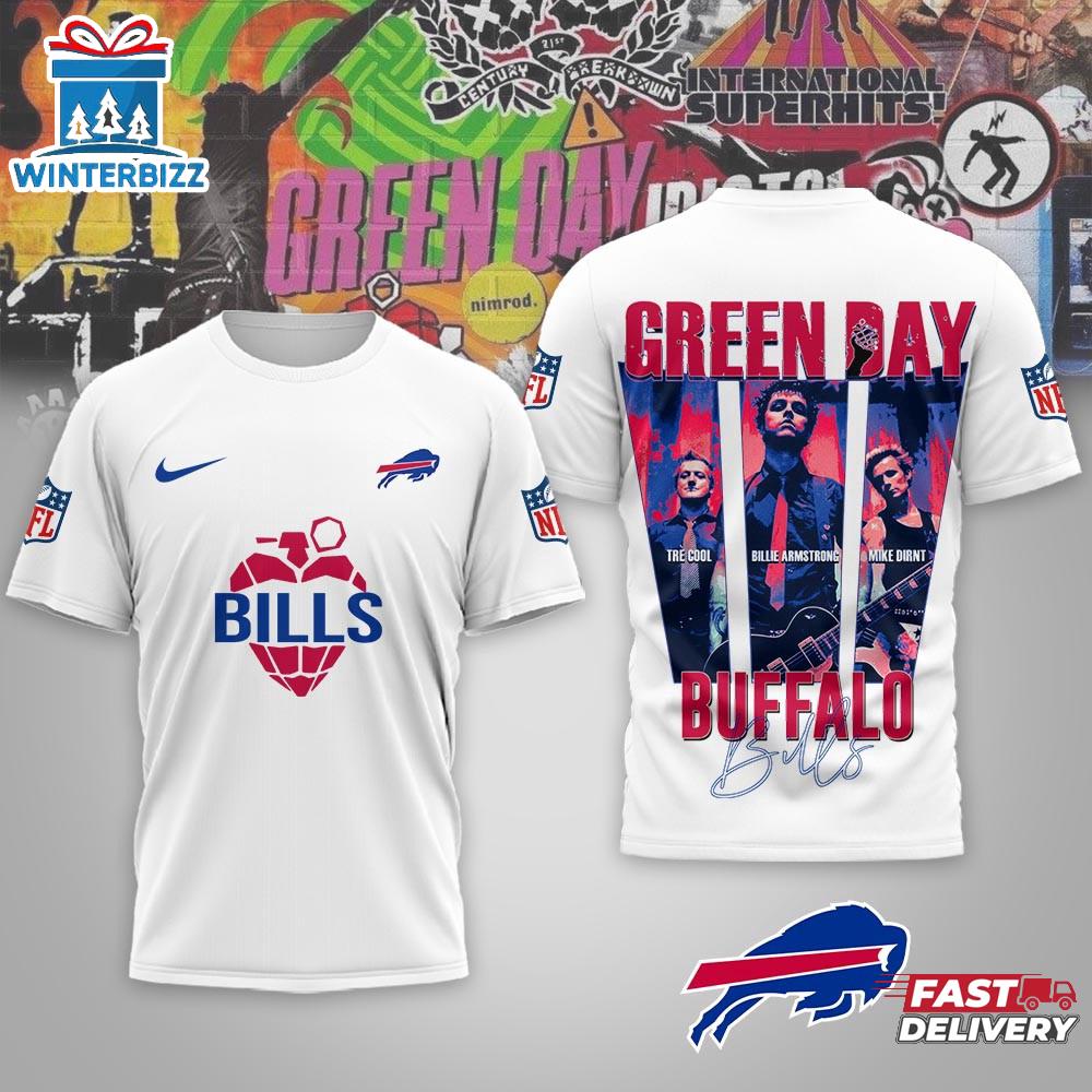Buffalo Bills Premium NFL NFL Green Day X Super Bowl LX 3D Shirt For Fans Buffalo Bills Premium NFL NFL Green Day X Super Bowl LX 3D Shirt For Fans