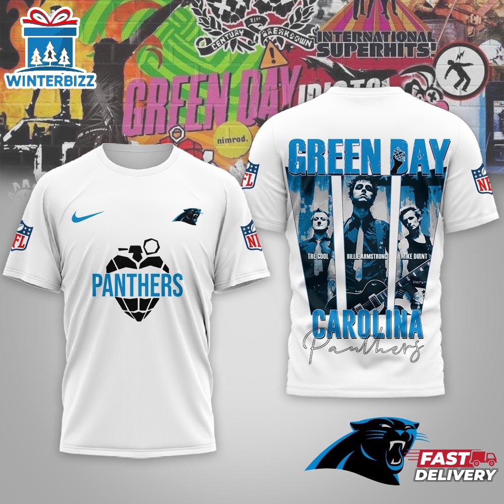 Carolina Panthers Premium NFL NFL Green Day X Super Bowl LX 3D Shirt For Fans Carolina Panthers Premium NFL NFL Green Day X Super Bowl LX 3D Shirt For Fans