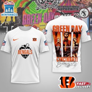 Cincinnati Bengals Premium NFL NFL Green Day X Super Bowl LX 3D Shirt For Fans