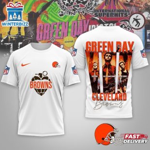Cleveland Browns Premium NFL NFL Green Day X Super Bowl LX 3D Shirt For Fans