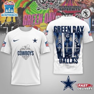 Dallas Cowboys Premium NFL NFL Green Day X Super Bowl LX 3D Shirt For Fans