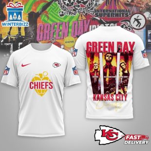 Kansas City Chiefs Premium NFL NFL Green Day X Super Bowl LX 3D Shirt For Fans
