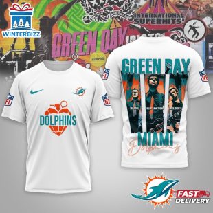 Miami Dolphins Premium NFL NFL Green Day X Super Bowl LX 3D Shirt For Fans