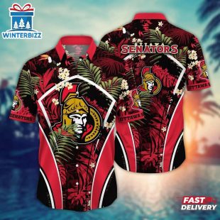Ottawa Senators Tropical Fusion Summer Hawaiian Shirt
