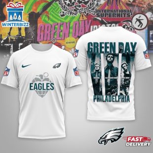 Philadelphia Eagles Premium NFL NFL Green Day X Super Bowl LX 3D Shirt For Fans