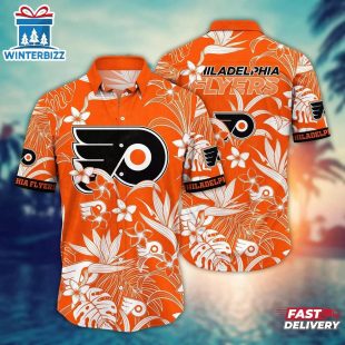 Philadelphia Flyers Classic Aloha Summer Hawaiian Shirt