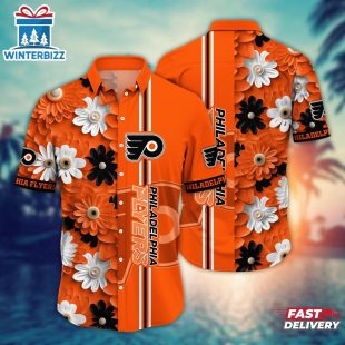 Philadelphia Flyers Sunset Bloom Summer Hawaiian Shirt