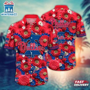 Philadelphia Phillies Floral Bloom Summer Hawaiian Shirt