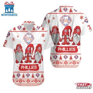 Philadelphia Phillies Holiday Gnome Summer Hawaiian Shirt